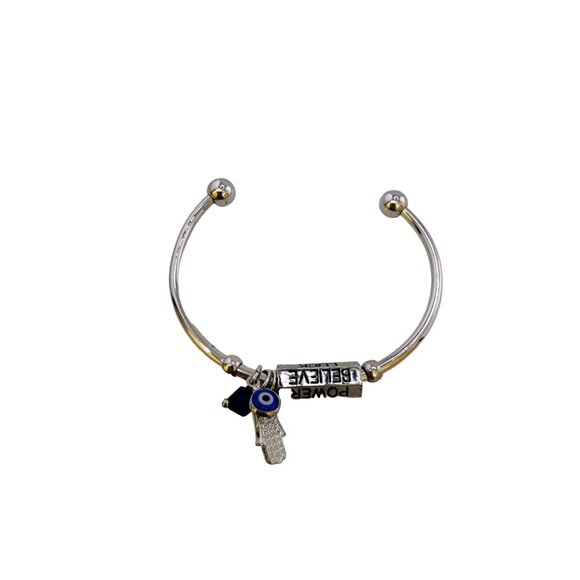 Vintage Moveable Saying Hamsa Adjustable Bracelet (A5249) - Picture 1 of 3